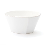 Vietri Lastra White Stacking Cereal Bowl