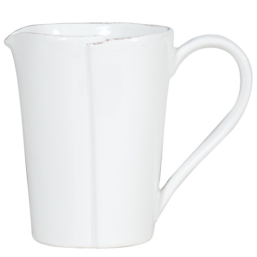 Vietri Lastra White Pitcher