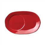 Vietri Lastra Red Oval Tray - LAS-2624R