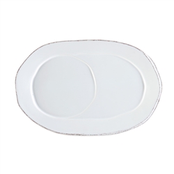 Vietri Lastra White Oval Tray