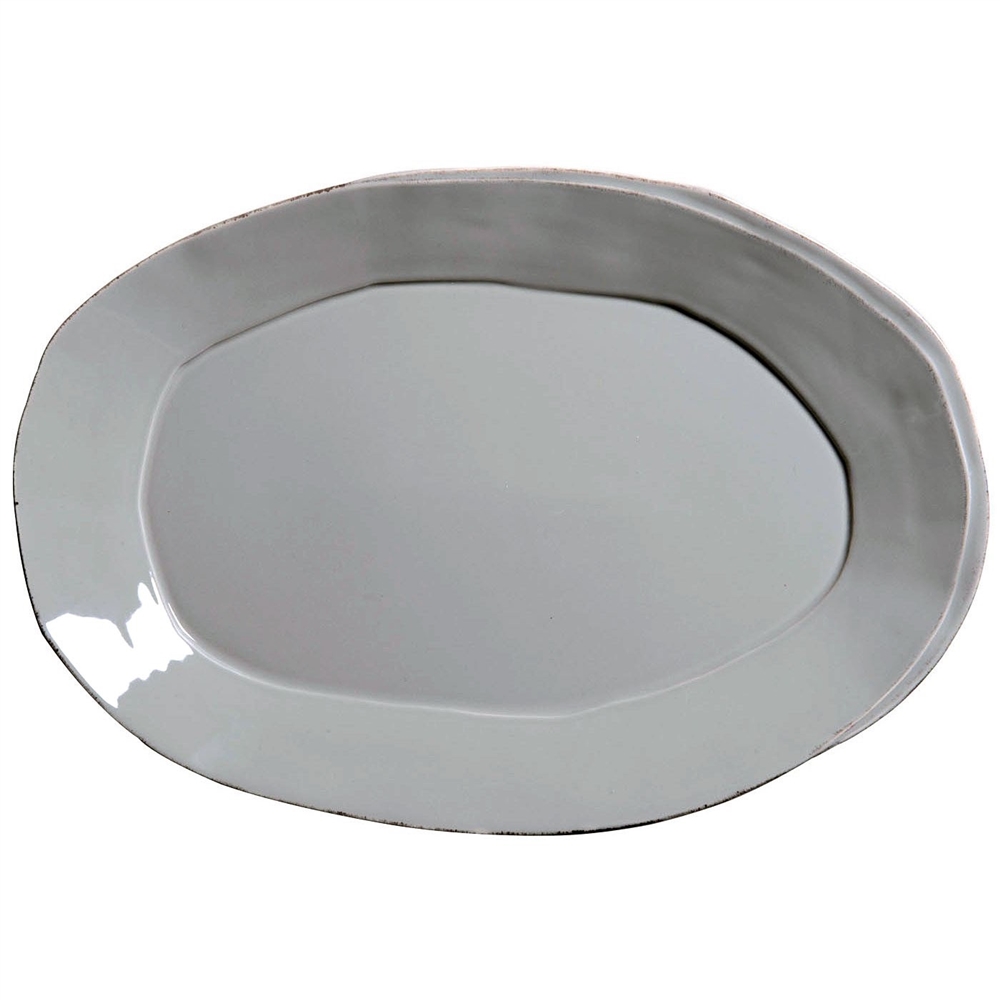 Vietri Lastra Gray Oval Platter
