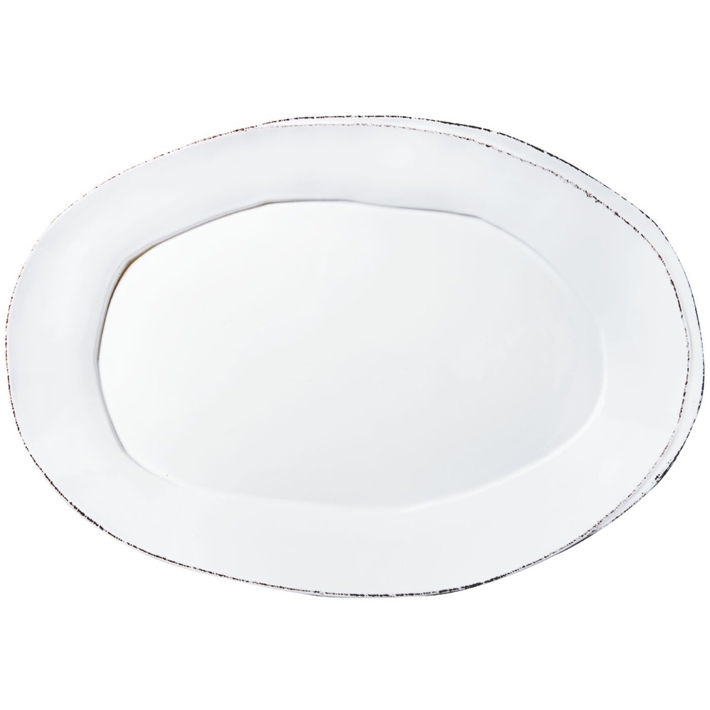 Vietri Lastra White Oval Platter