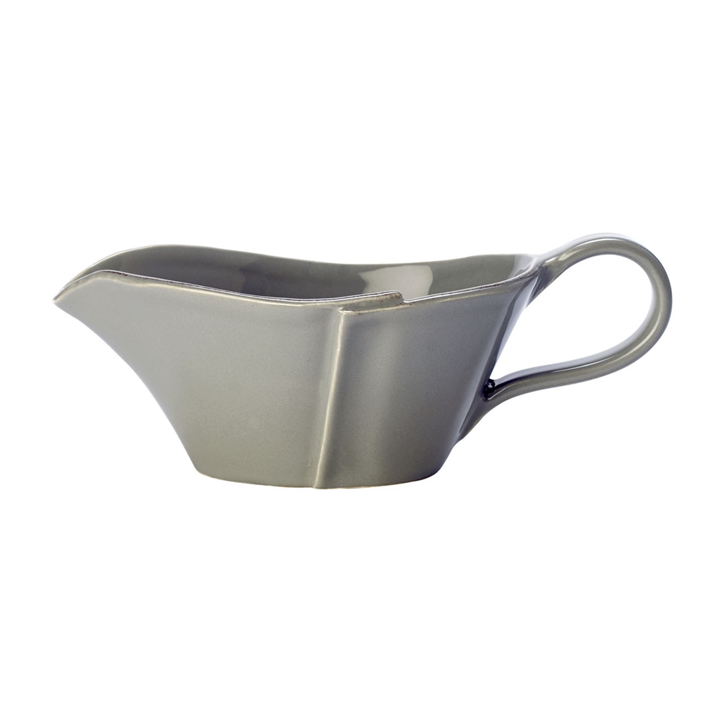 Vietri Lastra Gray Sauce Server