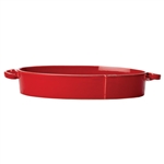 Vietri Lastra Red Handled Oval Baker - LAS-2655R