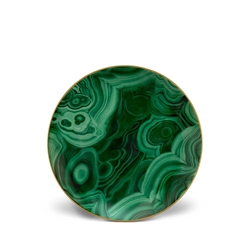 L'Objet Malachite Dessert Plate Set of 4