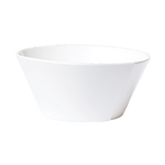 Vietri Melamine Lastra White Large Stacking Serving Bowl - MLAS-W23022