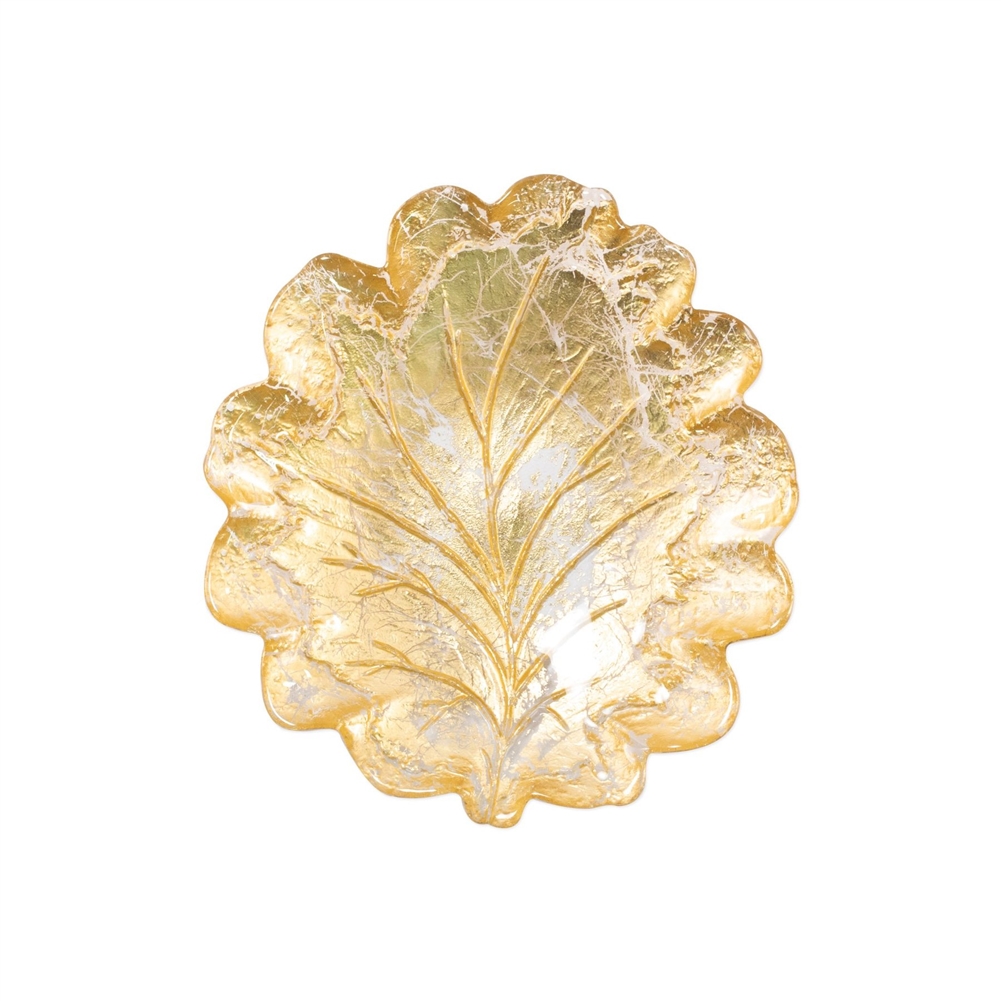 Vietri Moon Glass Leaf Salad Plate - MNN-5201