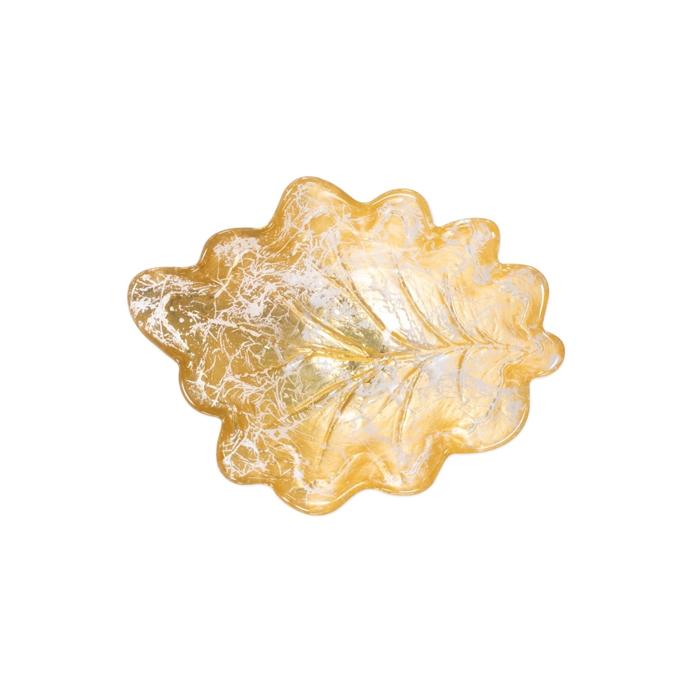 Vietri Moon Glass Leaf Small Bowl - MNN-5207-GB
