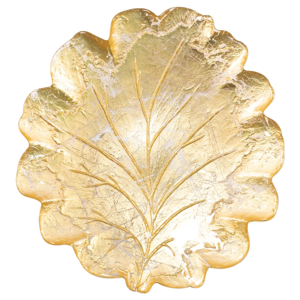 Vietri Moon Glass Leaf Platter - MNN-5222