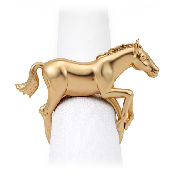 L'Objet Napkin Jewels Gold Horse
