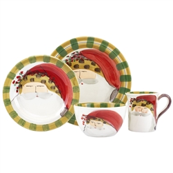 Vietri Old St. Nick Animal Hat Four-Piece Service for One - OSN-7800CS-4