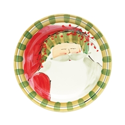 Vietri Old St Nick Dinner Plate - Striped - OSN-7800D