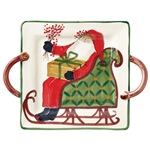 Vietri Old St Nick Square Handled Platter - OSN-78015