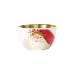 Vietri Old St Nick Cereal Bowl - Red Hat - OSN-78051A