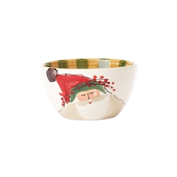 Vietri Old St Nick Cereal Bowl - Green Hat - OSN-78051B