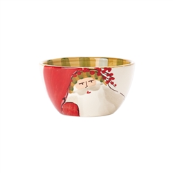 Vietri Old St Nick Cereal Bowl - Striped Hat - OSN-78051D