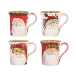 Vietri Old St Nick Assorted Mugs - Set of 4 - OSN-7810