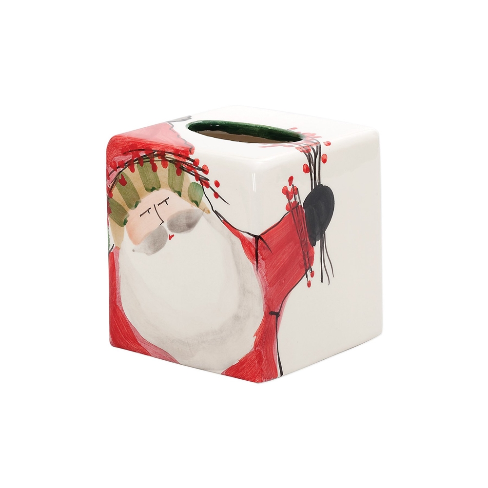 Vietri Old St Nick Tissue Box - OSN-7850