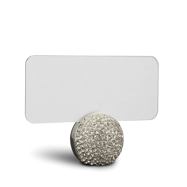 L'Objet Pave Sphere Place Card Holders in Platinum
