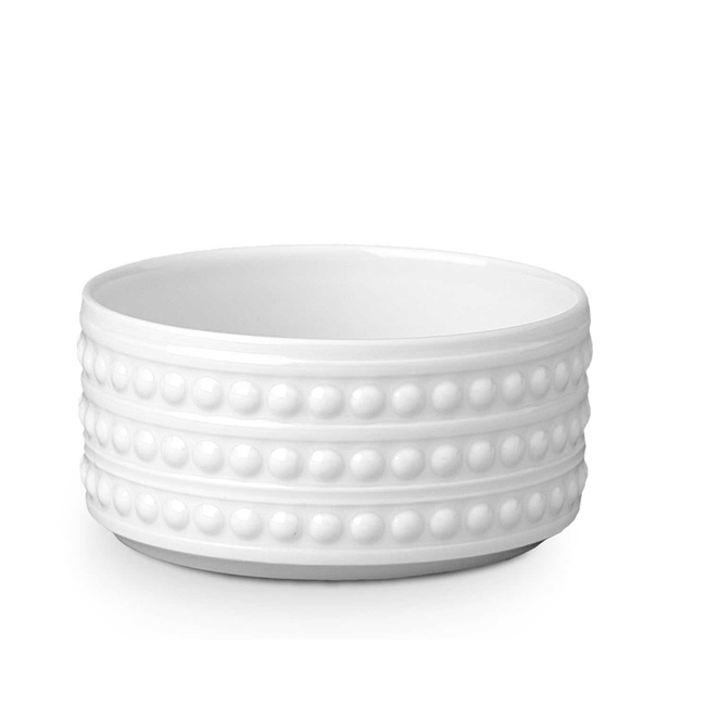 L'objet Perlee White 3" Vertical Bowl