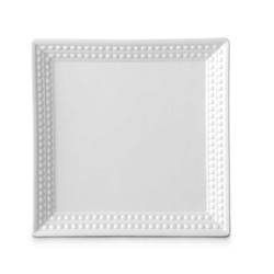 L'Objet Perlee White Square Tray