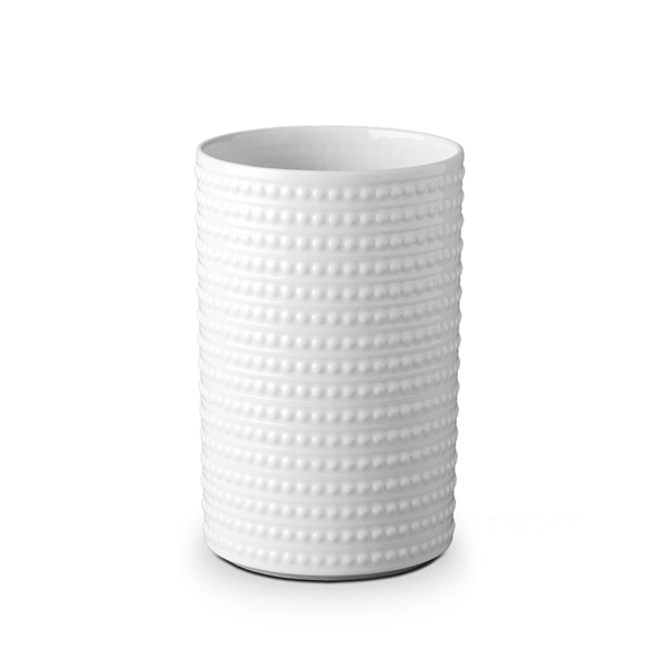 L'Objet Perlee White Large Vase