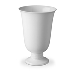 L'Objet Perlee White Footed Vase