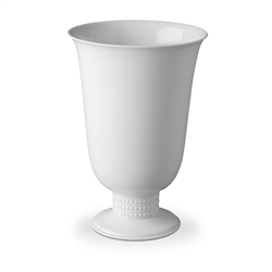 L'Objet Perlee White Footed Vase