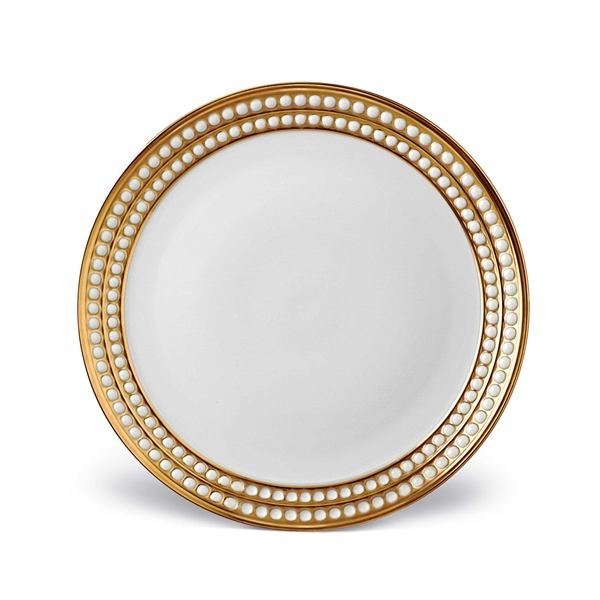 L'objet Perlee Gold Dinner Plate
