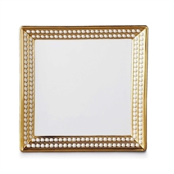L'Objet Perlee Gold Square Tray