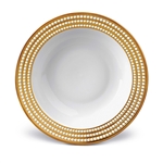 L'objet Perlee Gold 14" Round Serving Bowl