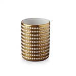 L'Objet Perlee Gold Small Vase