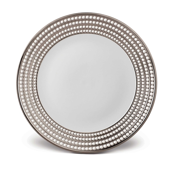 L'objet Perlee Platinum 14" Round Platter