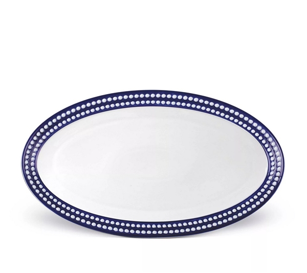 L'objet Perlee Blue Large Platter
