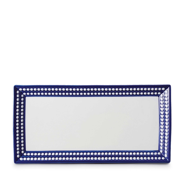 L'objet Perlee Blue Rectangular Platter