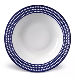 L'objet Perlee Blue Round Serving Bowl Large