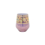 Vietri Regalia Purple Stemless Wine Glass