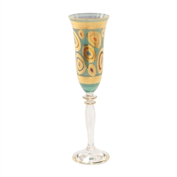 Vietri Vietri Regalia Aqua Champagne Glass