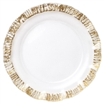 Vietri Rufolo Glass Gold Service Plate/Charger