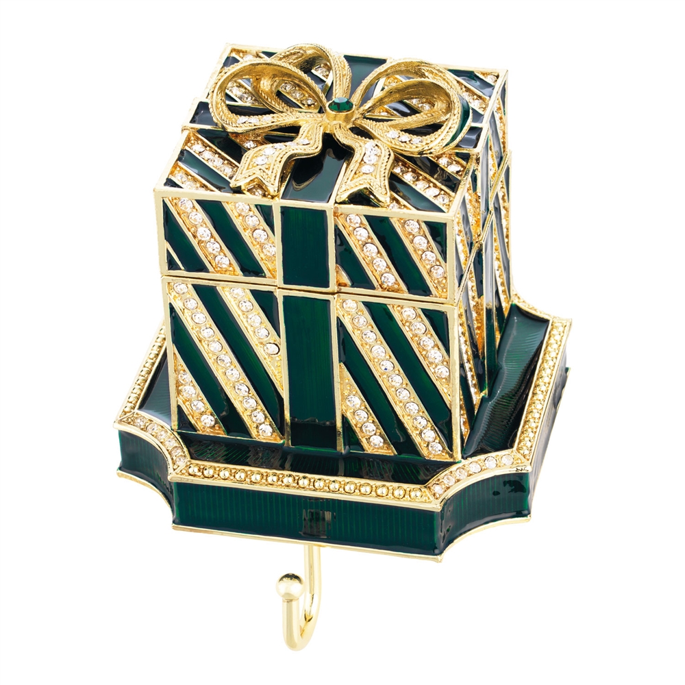 Olivia Riegel Green Gift Box Stocking Holder - Chelsea Gifts