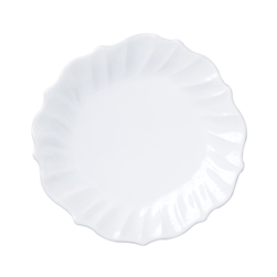 Vietri Incanto Stone White Ruffle Dinner Plate - SINC-W1100H