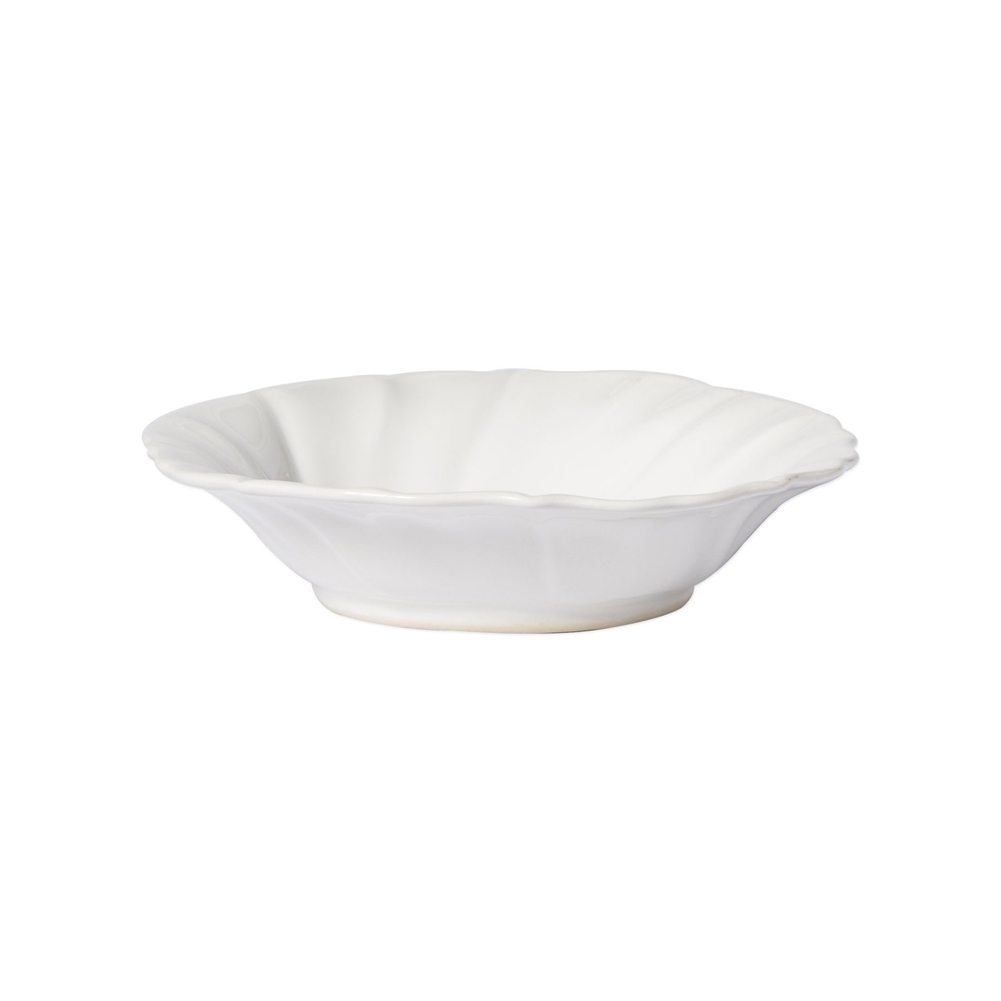 Vietri Incanto Stone White Ruffle Pasta Bowl - SINC-W1104H