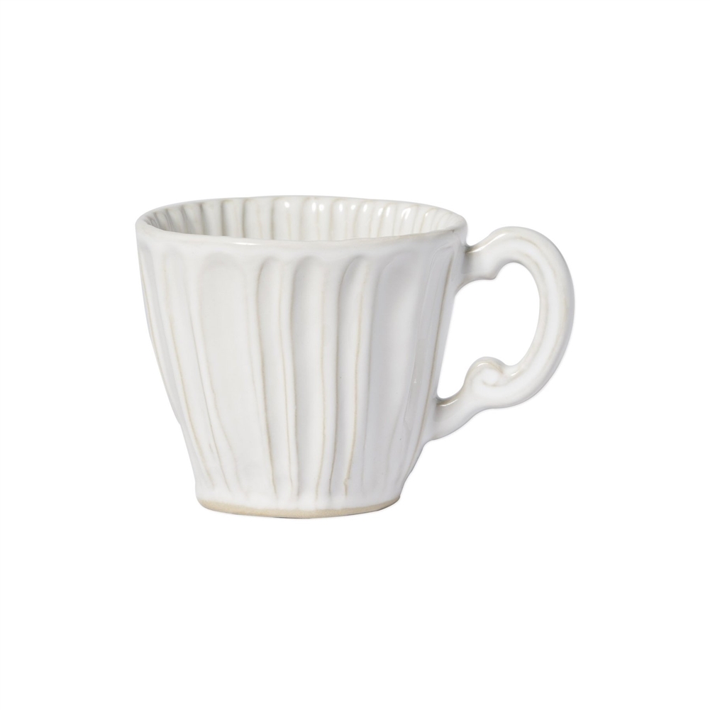 Vietri Incanto Stone White Stripe Mug - SINC-W1110A