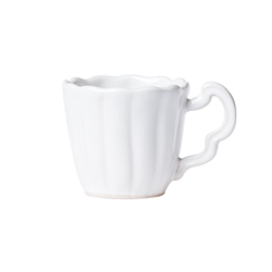 Vietri Incanto Stone White Scallop Mug - SINC-W1110K