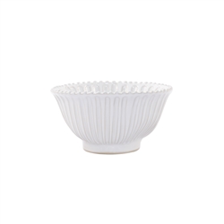 Vietri Incanto Stone White Stripe Small Serving Bowl - SINC-W1130