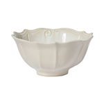 Vietri Incanto Stone White Baroque Medium Serving Bowl - SINC-W1137