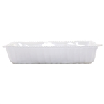 Vietri Incanto Stone White Stripe Rectangular Baking Dish - SINC-W1161