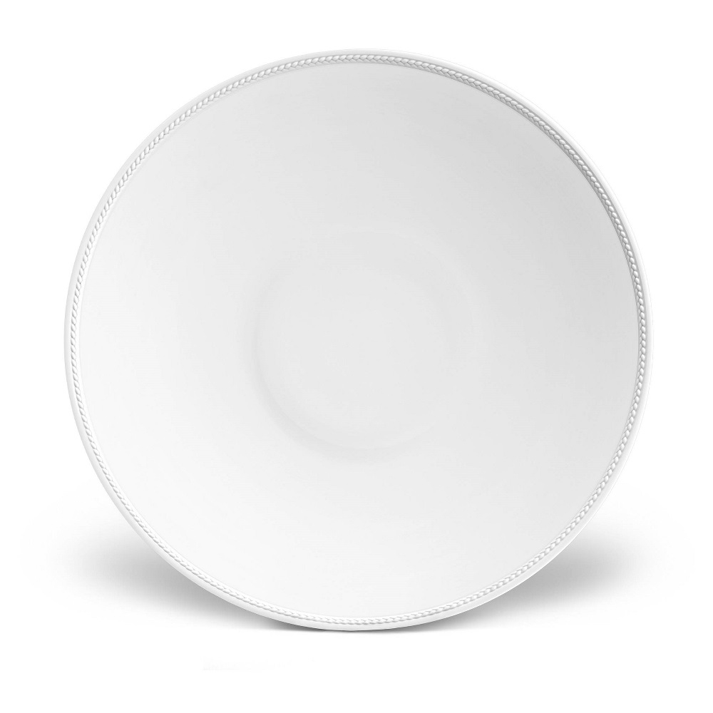 L'Objet Soie Tressee White Coupe Bowl - Large