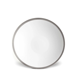 L'Objet Soie Tressee Platinum Soup Plate