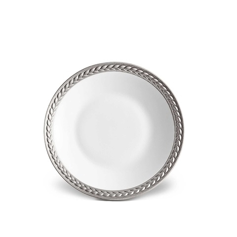 L'Objet Soie Tressee Platinum Sauce Dish / Spoon Rest